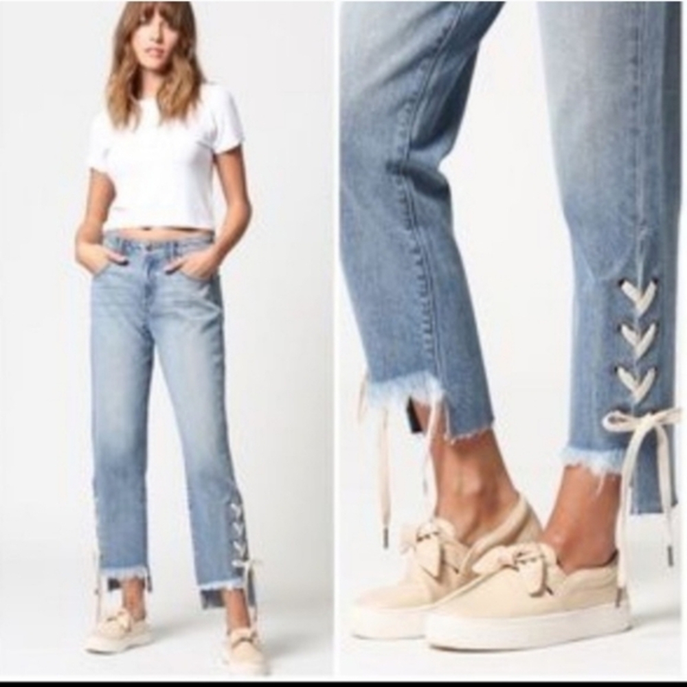 Hidden,Tracey‎ crop jeans, straight leg,high-rise, 28
